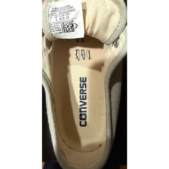 Converse Jack Purcell Women’s Tan Canvas Lace Up Low Sneakers Size 7 - 556877c - Picture 7 of 7